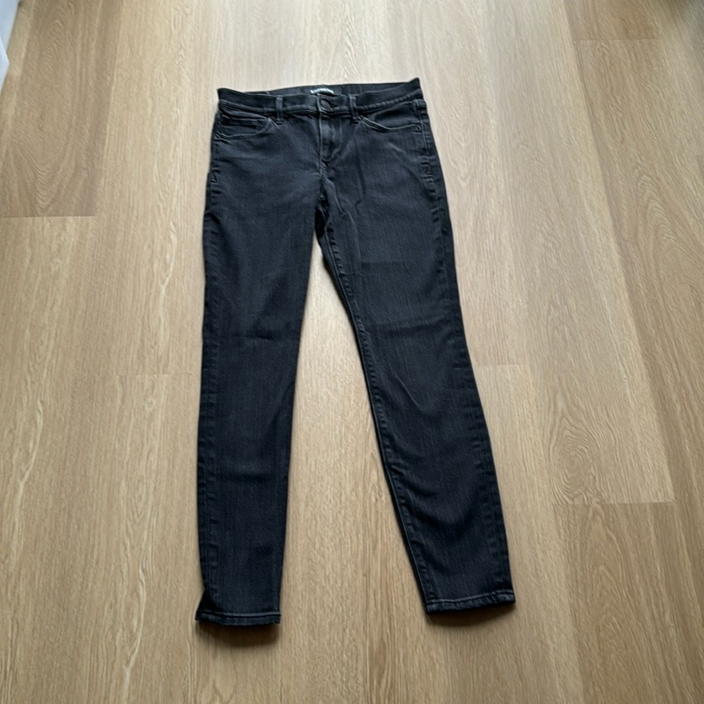 Express Ankle Legging Mid Rise Black Jeans, Size 6 L